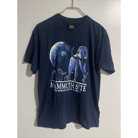 Mammoth Site Hot Springs South Dakota navy blue cotton t-shirt