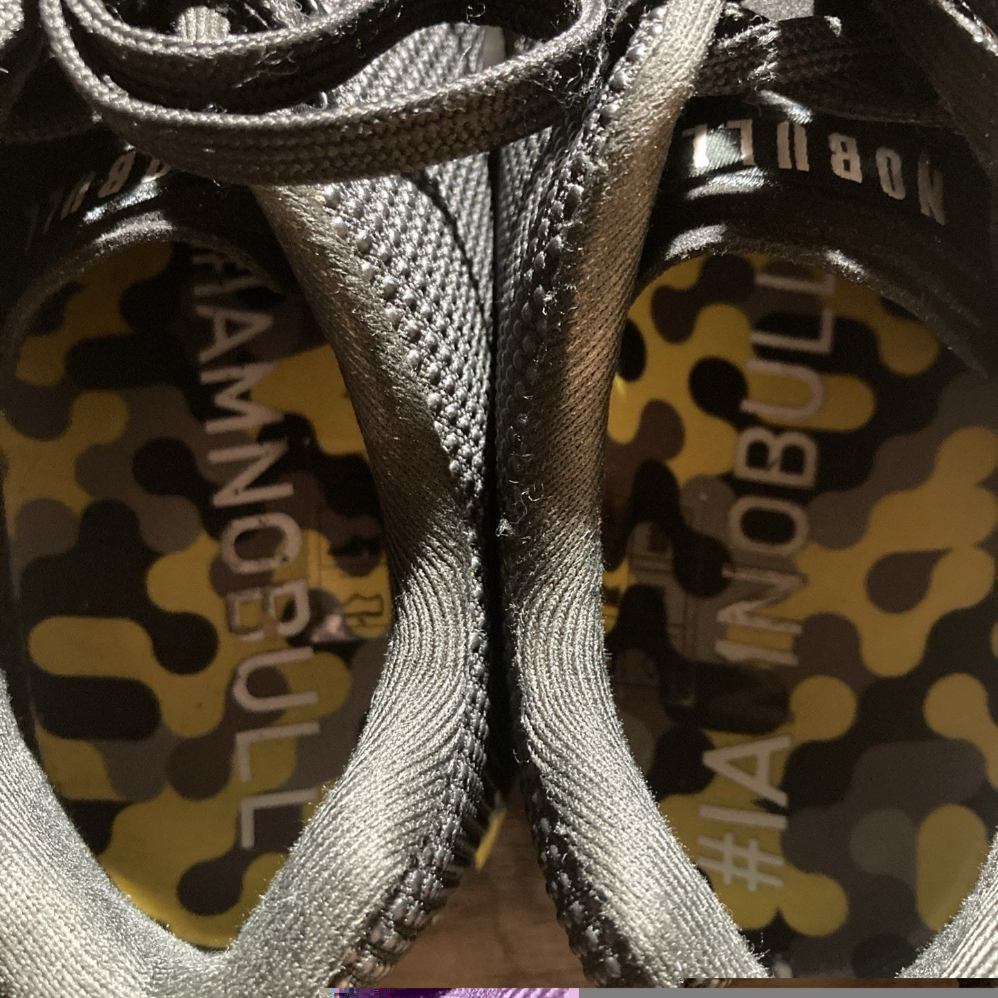 Nobull Superfabric Gun Trainer Shoes Sneakers Black Yellow Women’s 7 Men’s 5.5