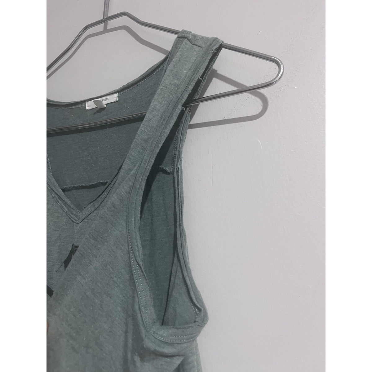 Maurices Tank Womens L Green Tunic V-Neck Jersey Lightweight Stretch Casual