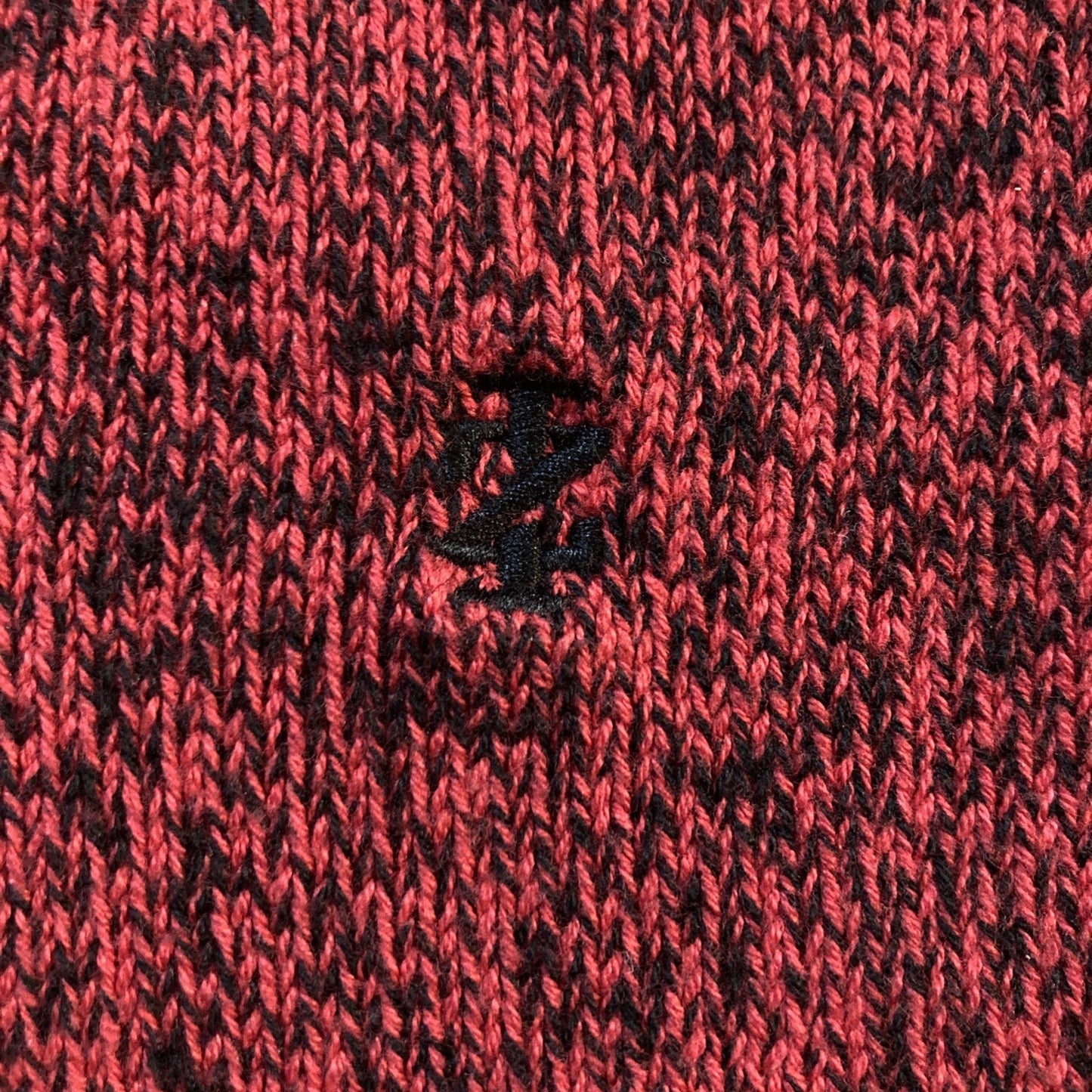 Mock Neck Preppy Izod Youth 14/16 3 Button Sweater Red & Black Long Sleeve