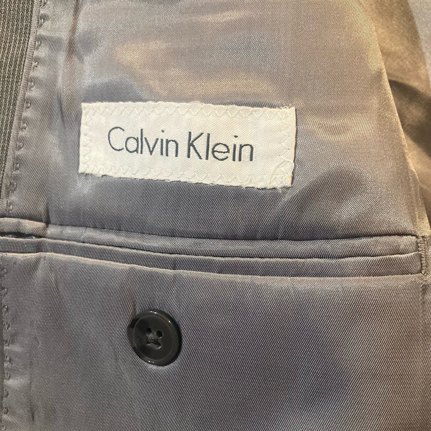 Academia Calvin Klein Knit Gray Sport Coat Blazer