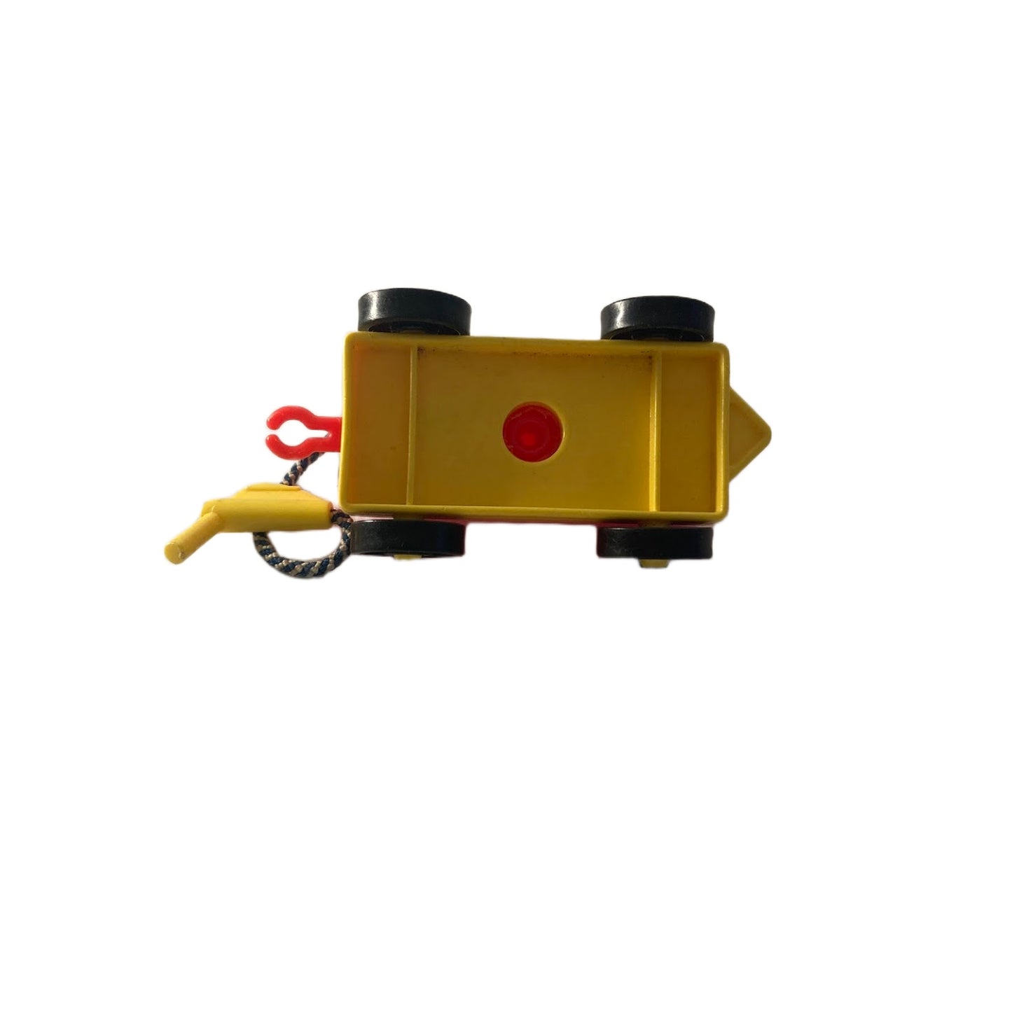 Vintage Fisher Price Little People Red Yellow Airport Jet Fuel Gas Tank Car