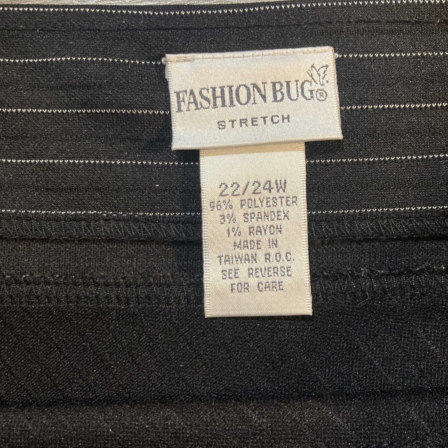 VTG 90s y2k Fashion Bug Stretch Striped Mini A Line Skirt Womens 22/24W