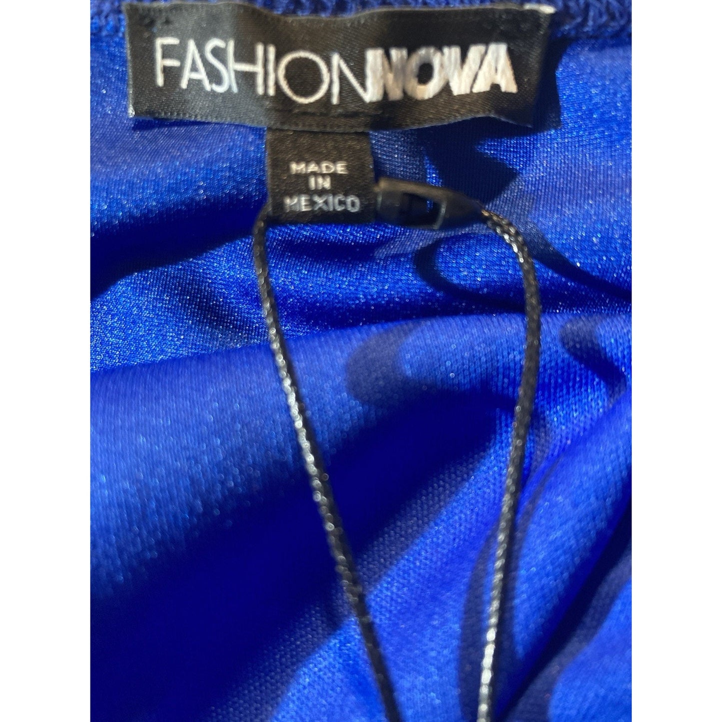 NWT Fashion Nova Cocktail Hour Ruffle Micro Mini Dress - Royal Blue Size Small