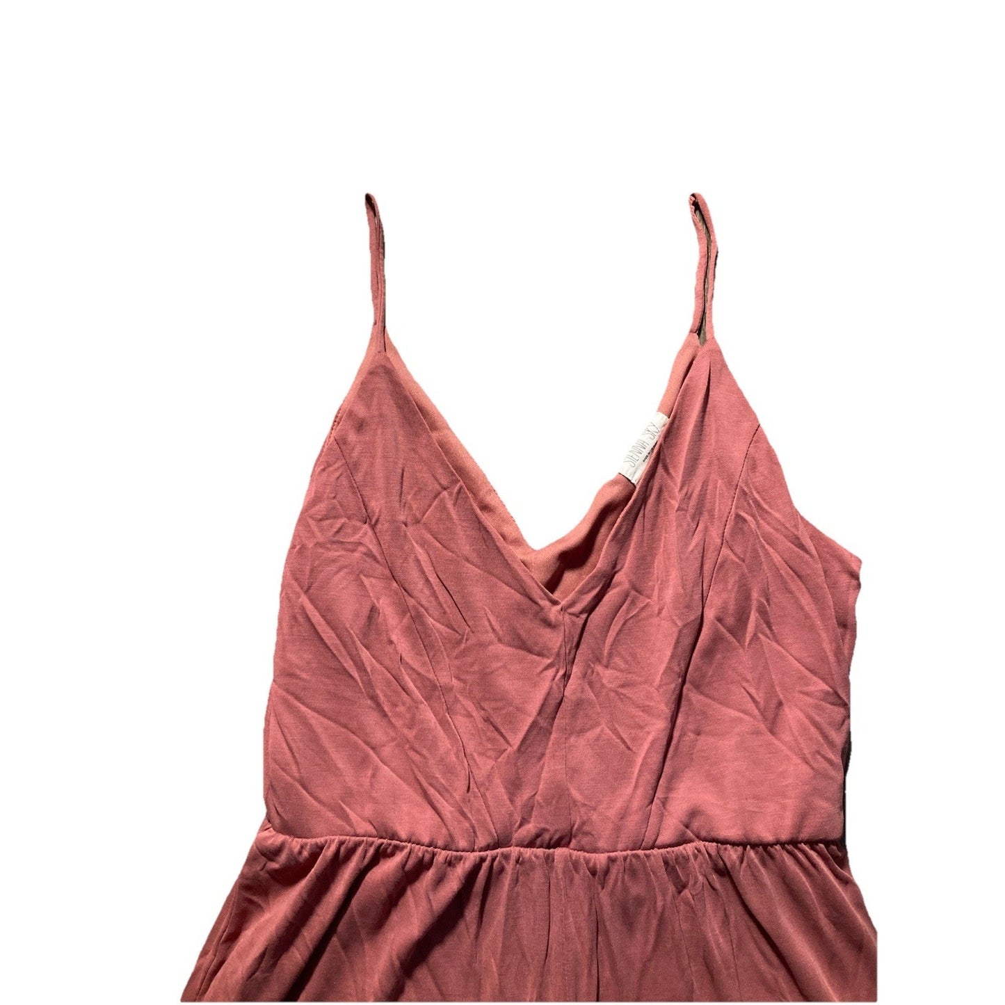 Boho Beach Chic Sienna Sky Jumpsuit Women’s Medium Dusty Rose Wide Leg Crop