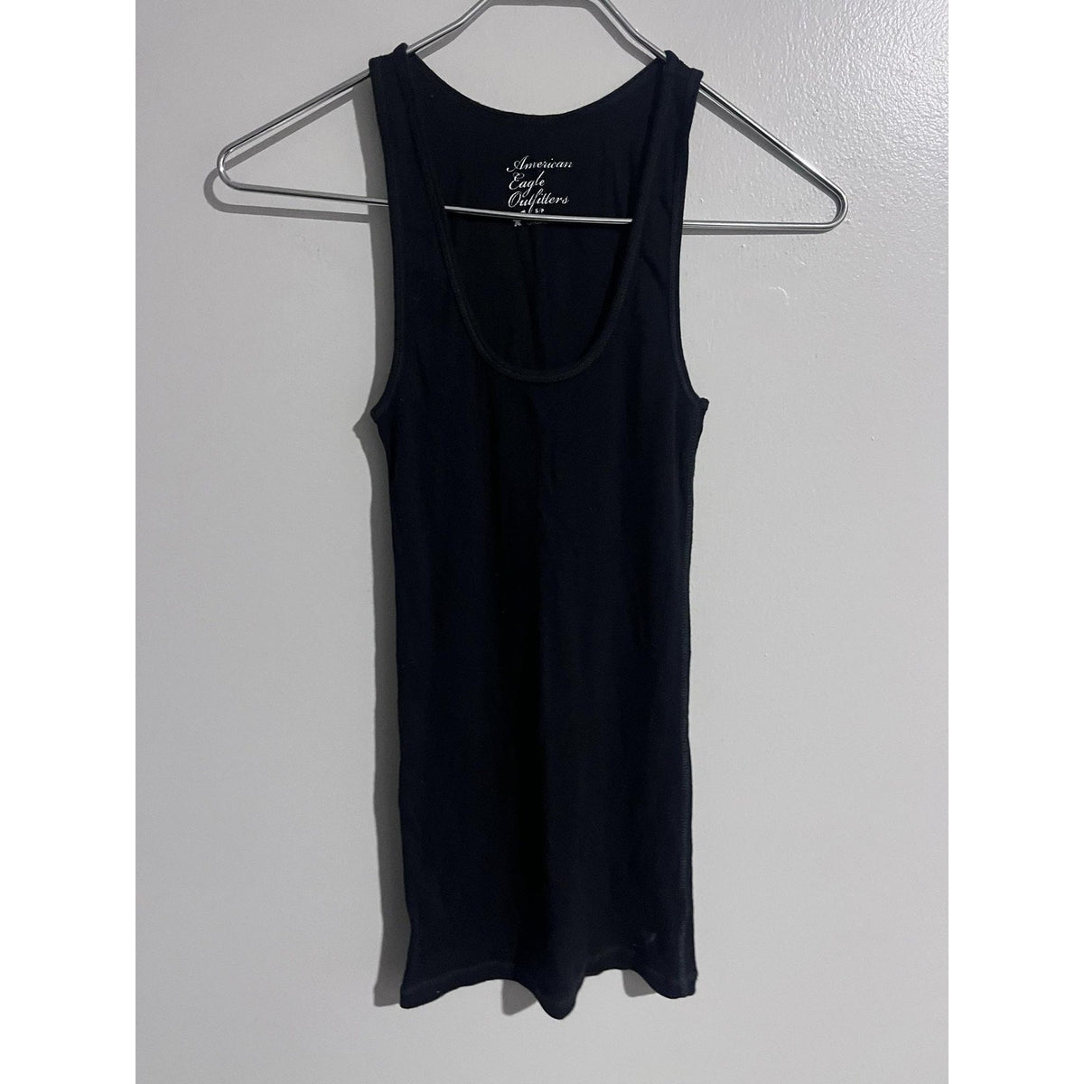 American Eagle Outfitters Dress Womens S Black Tank Dress Scoop Neck Stretch