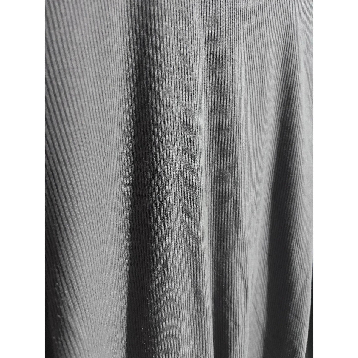 JoyLab Shirt Womens L Gray Ribbed Long Sleeve Stretch Drawstring Hem Jersey