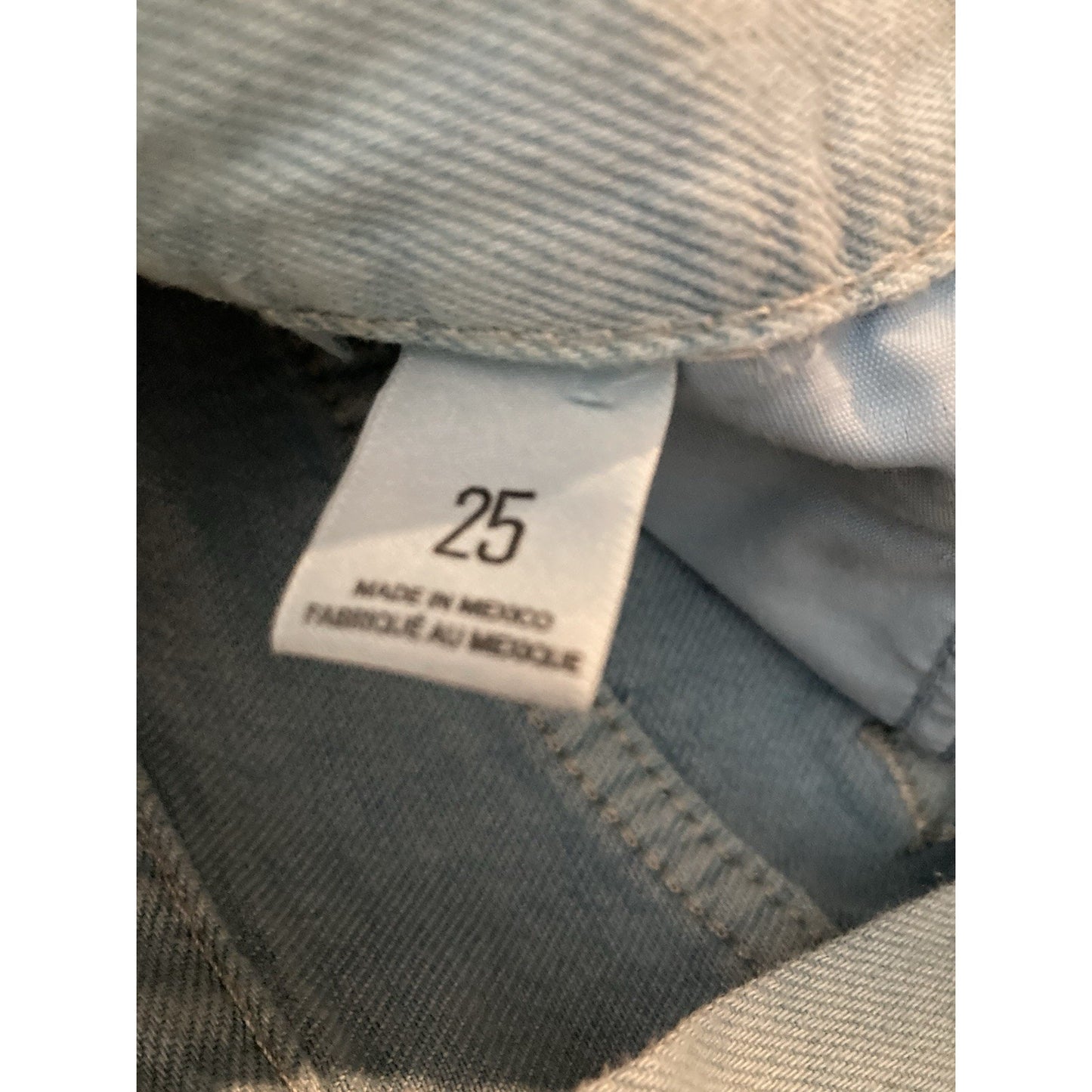 BDG Brand Light Wash Blue Cuffed Denim Short Size 25 Hammies Style Short