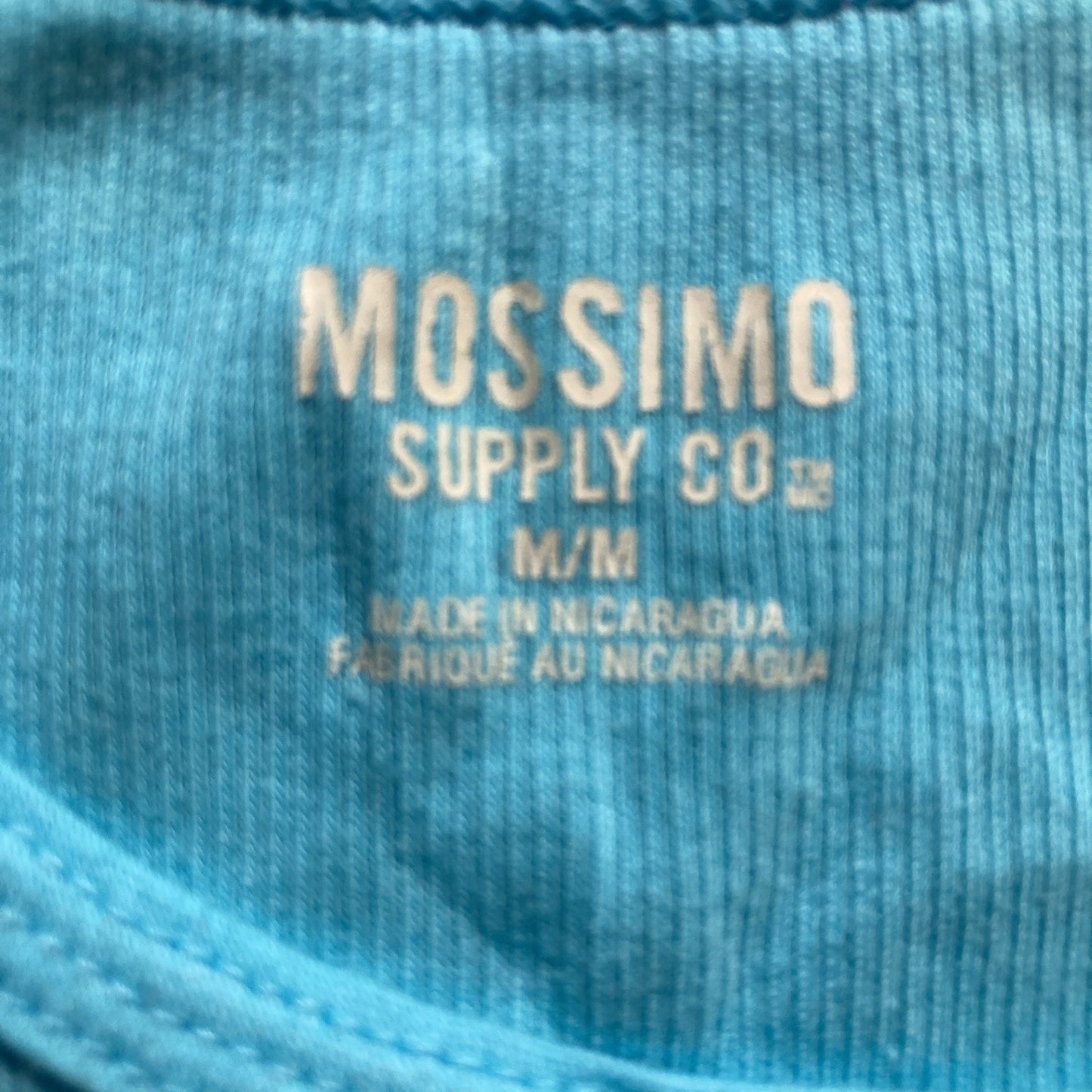 Mossimo Supply Co Baby Blue Knit Scoop Neck Sleeveless Tank Top Women’s Size M