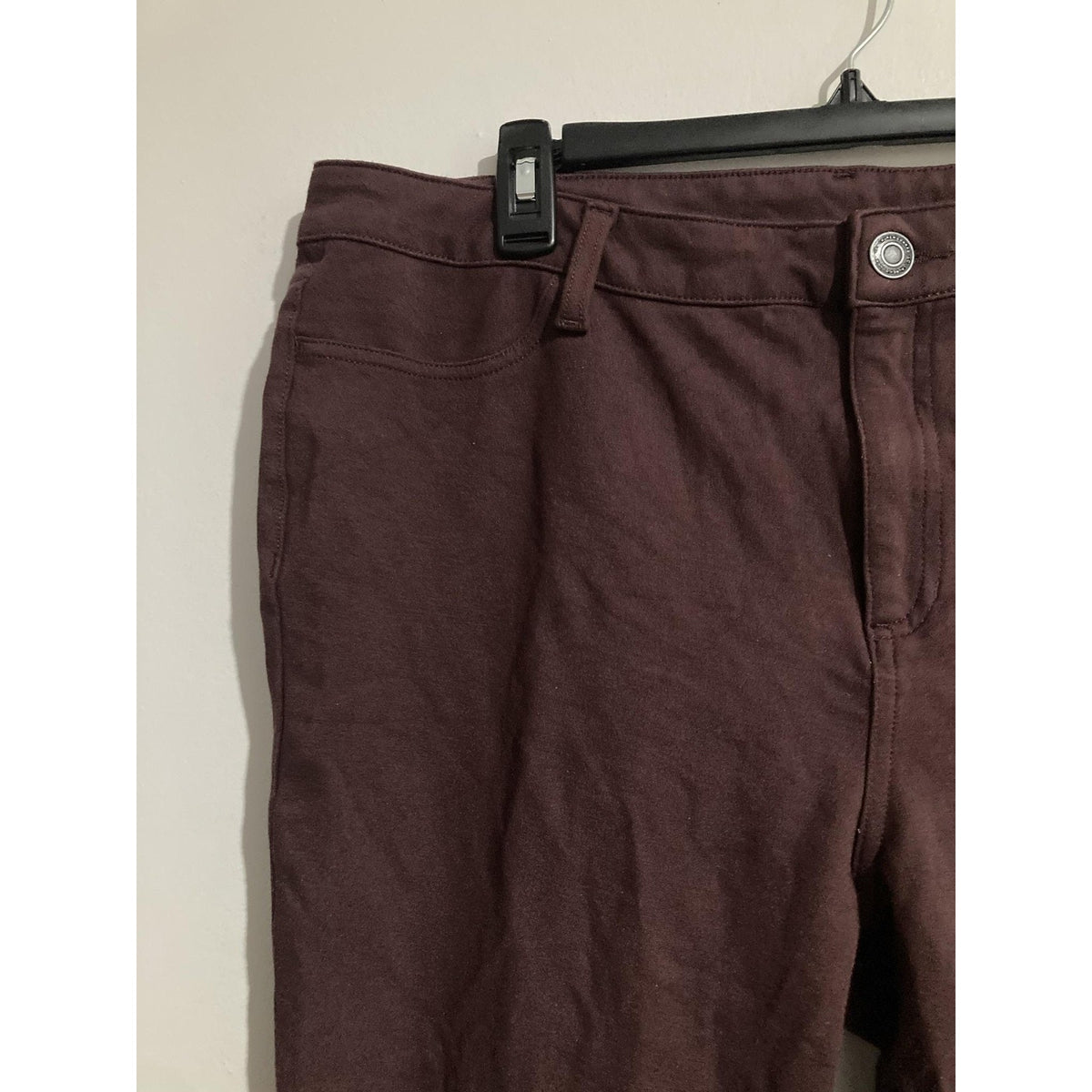 LC Lauren Conrad Pants Womens 1X Purple Jegging Skinny Stretch Knit Casual