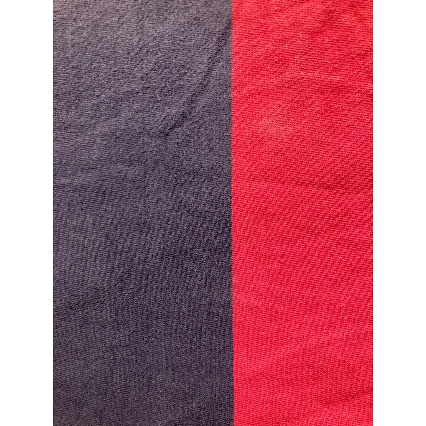 VTG Rugby Shirt Mens 100% Cotton Stripe XL Blue Red Made In USA Cutter And Buck