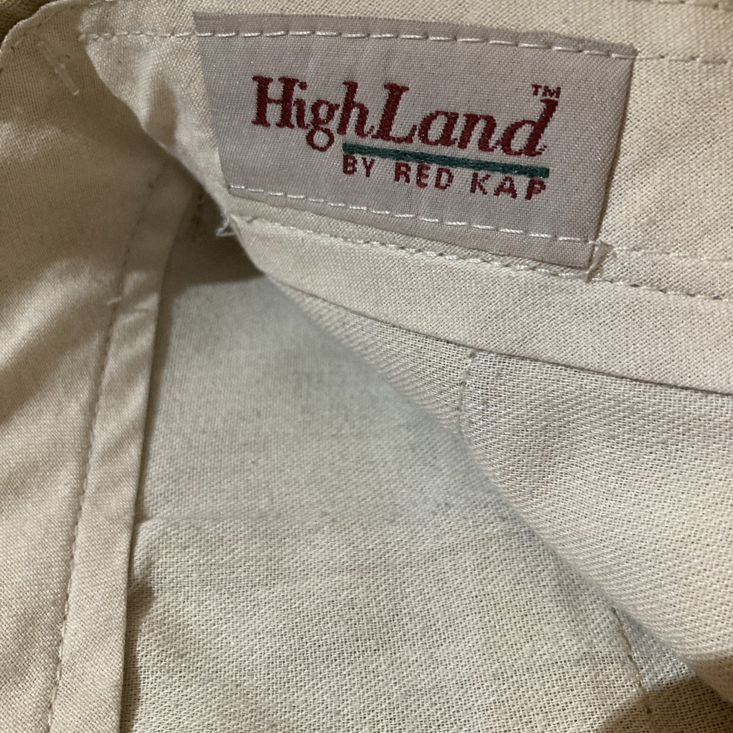 Grandpacore Workleisure Highland By Red Kap Pants 44 Beige Inseam Pleated VTG