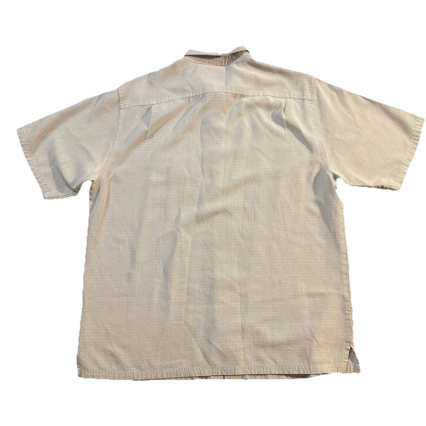 Vintage Y2K Mossimo Polo Shirt Mens L Geometric Square Sleeve Pocket Button Down