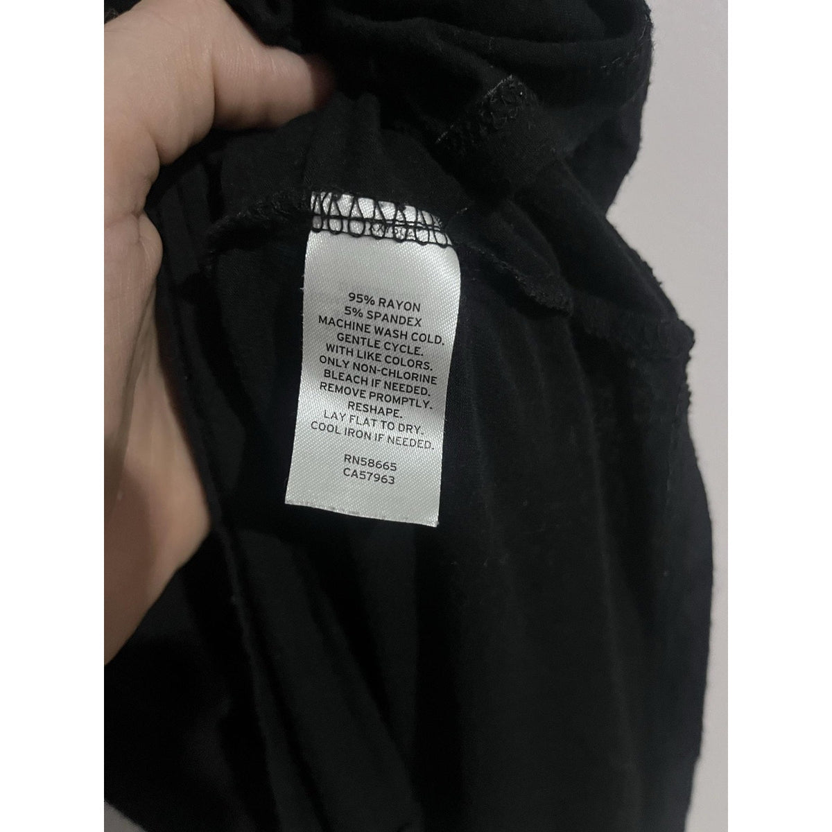 Halogen Tank Womens XS Black Crew Neck Jersey Back Slit Lightweight Stretch