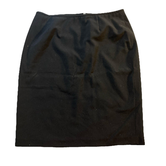 Calvin Klein Women's Black Straight Cut Pencil Skirt Knee Length Size 14