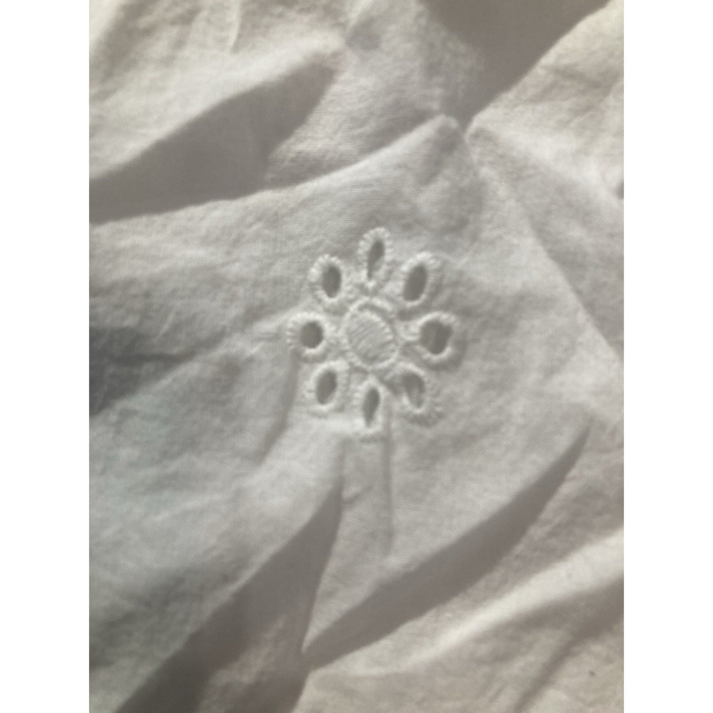 Princess Polly Womens US Size 8 White Cotton Eyelet Flower Mini Dress