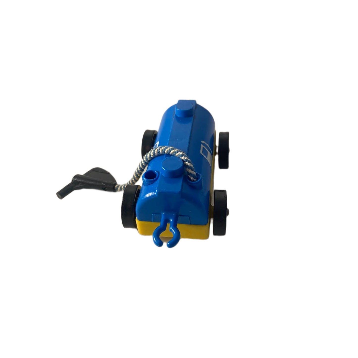 Vintage Fisher Price Little People BLUE FUEL TANKER TRUCK For TRAM AIRPORT