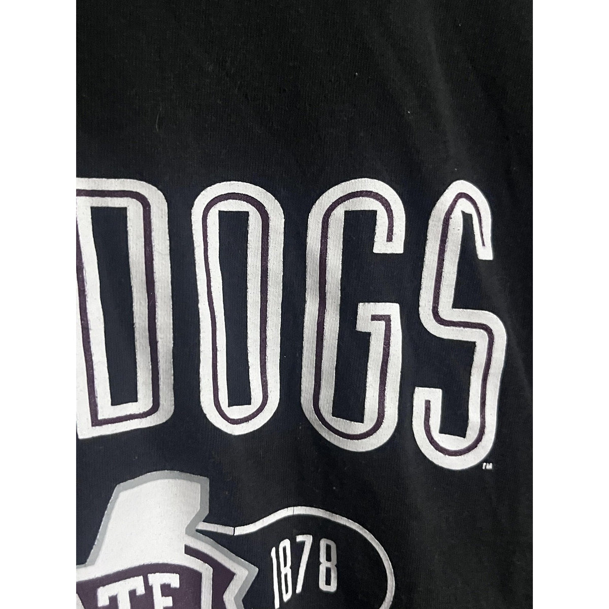 Champion Shirt Mens XL Black Short Sleeve Bulldogs Mississippi State Crew Neck