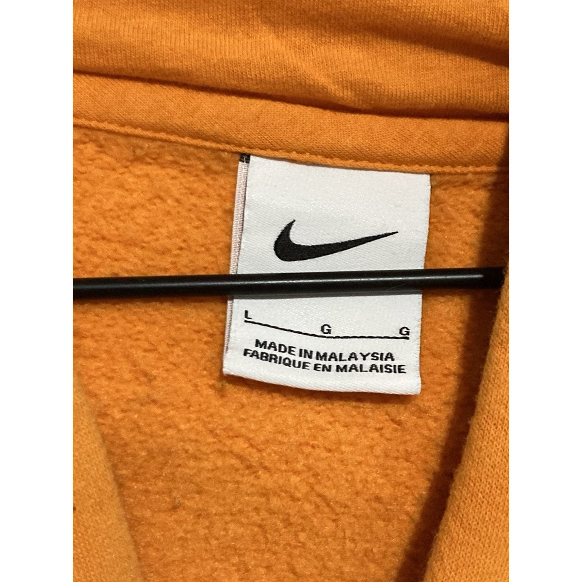 Tennessee Volunteers Sweatshirt Hoodie Mens Large Orange NCAA Football Nike