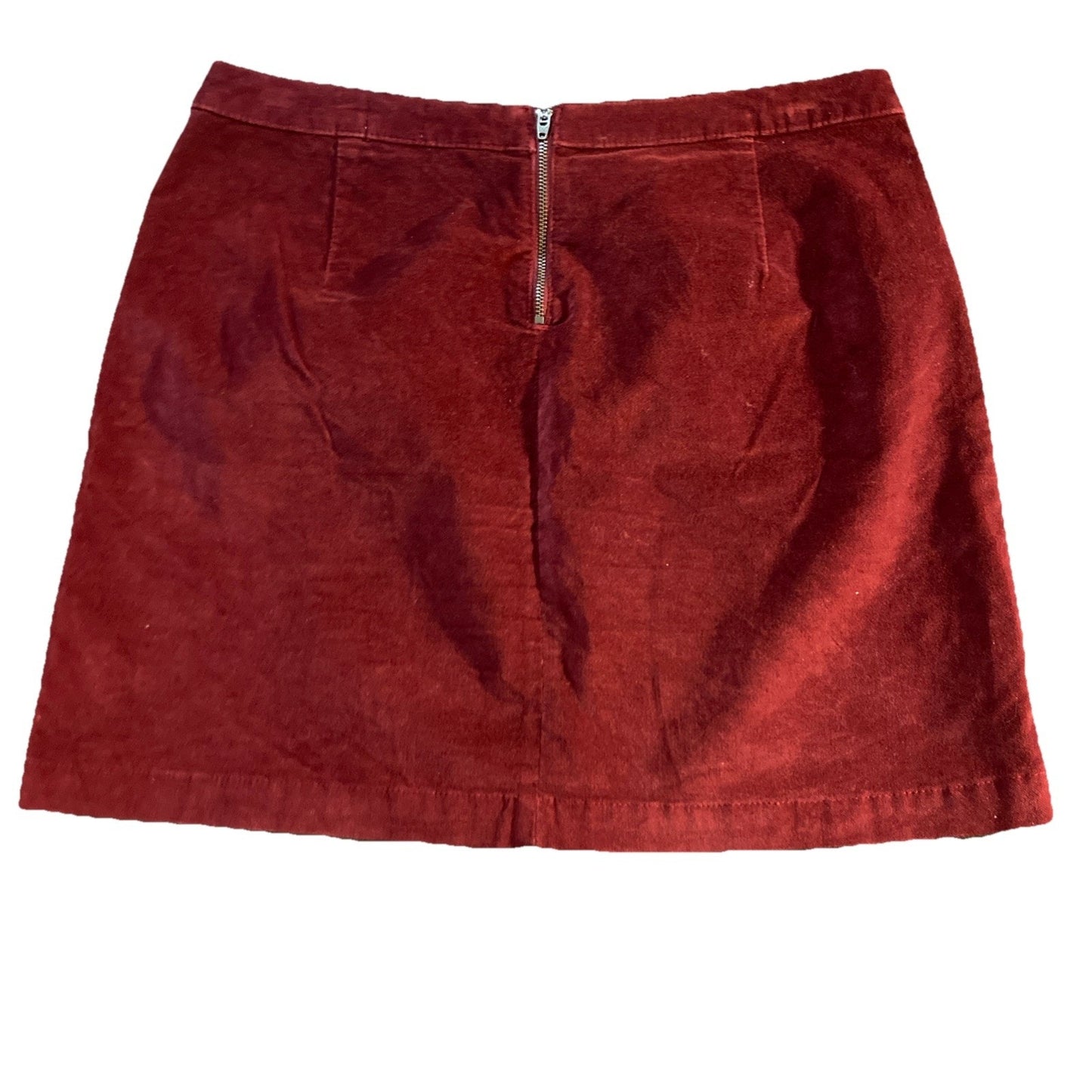 Vintage Studded Mini Skirt 10 Burgundy Y2K Chic Grunge Skater 80’s Rock Mossimo