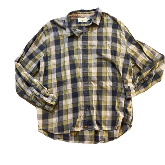 The Normal Brand 100% Cotton Plaid Flannel Button Down Shirt - Men' 2XL / XXL