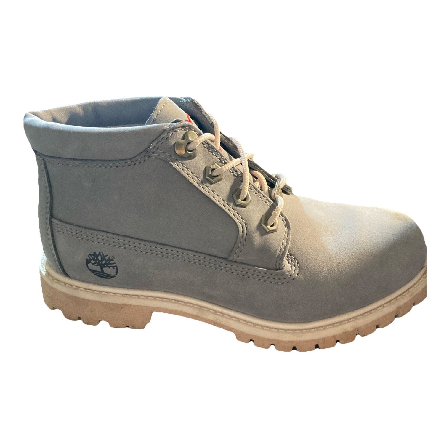 Rare! Timberland Womens 6.5 Nellie Chukka Boot Love Collection Grey With Hearts