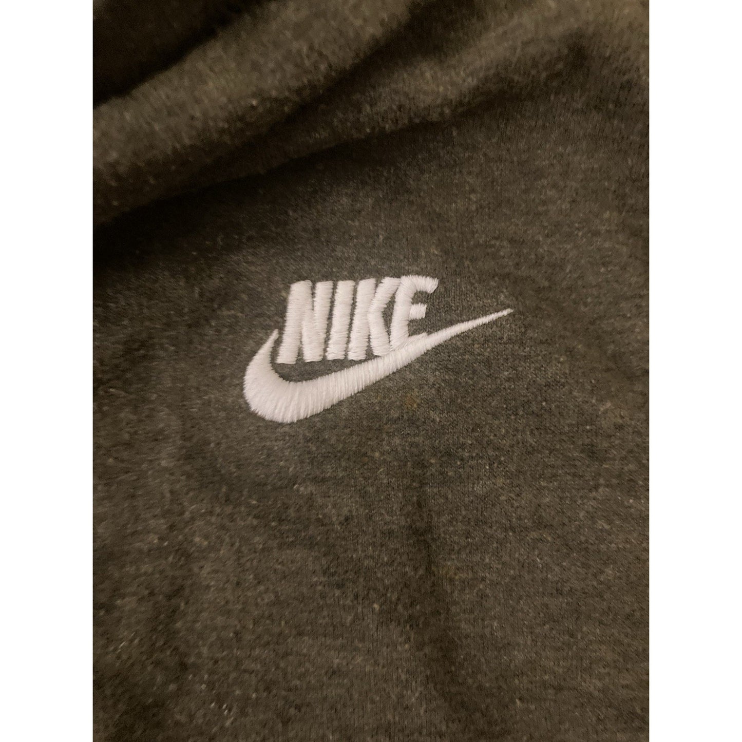 Nike High Funnel Neck Hoodie Women L Green Heather Hooded Sweatshirt