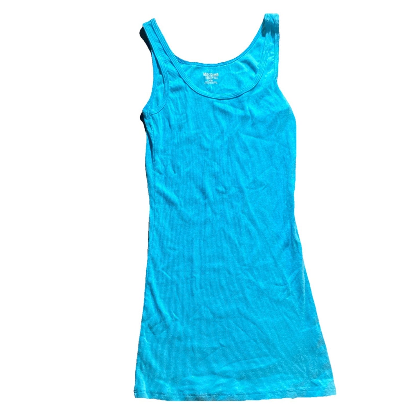 Mossimo Supply Co Baby Blue Knit Scoop Neck Sleeveless Tank Top Women’s Size M