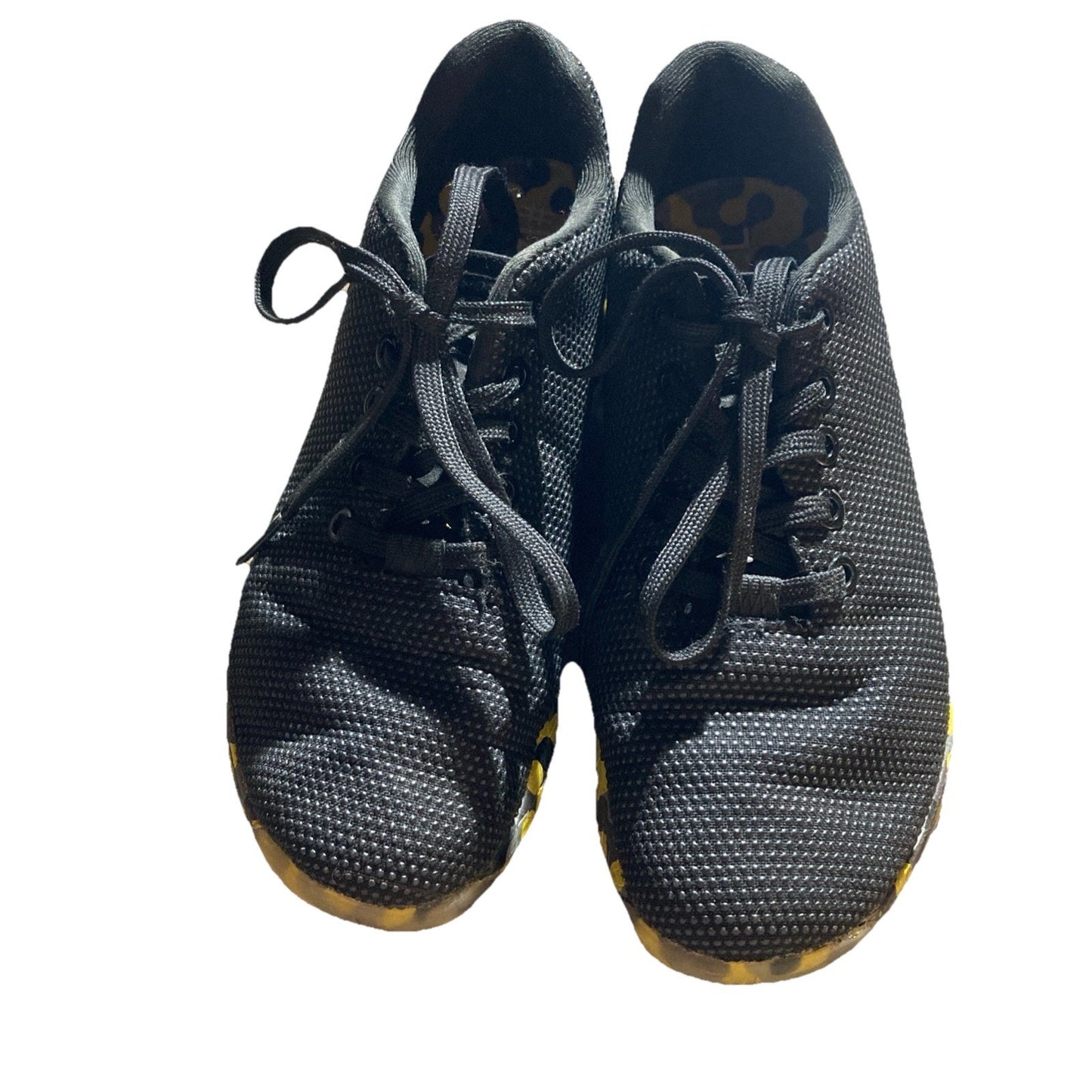 Nobull Superfabric Gun Trainer Shoes Sneakers Black Yellow Women’s 7 Men’s 5.5