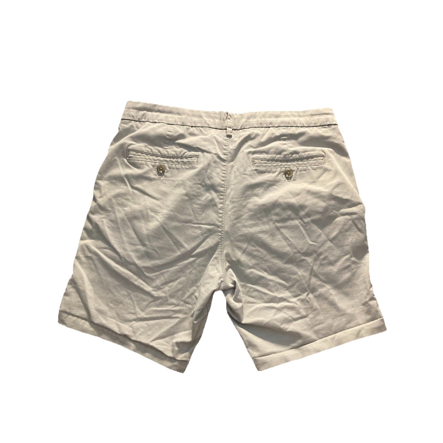 Express Gray Chino Shorts Men’s Size 32 Slim Casual Cotton Blend Good Used