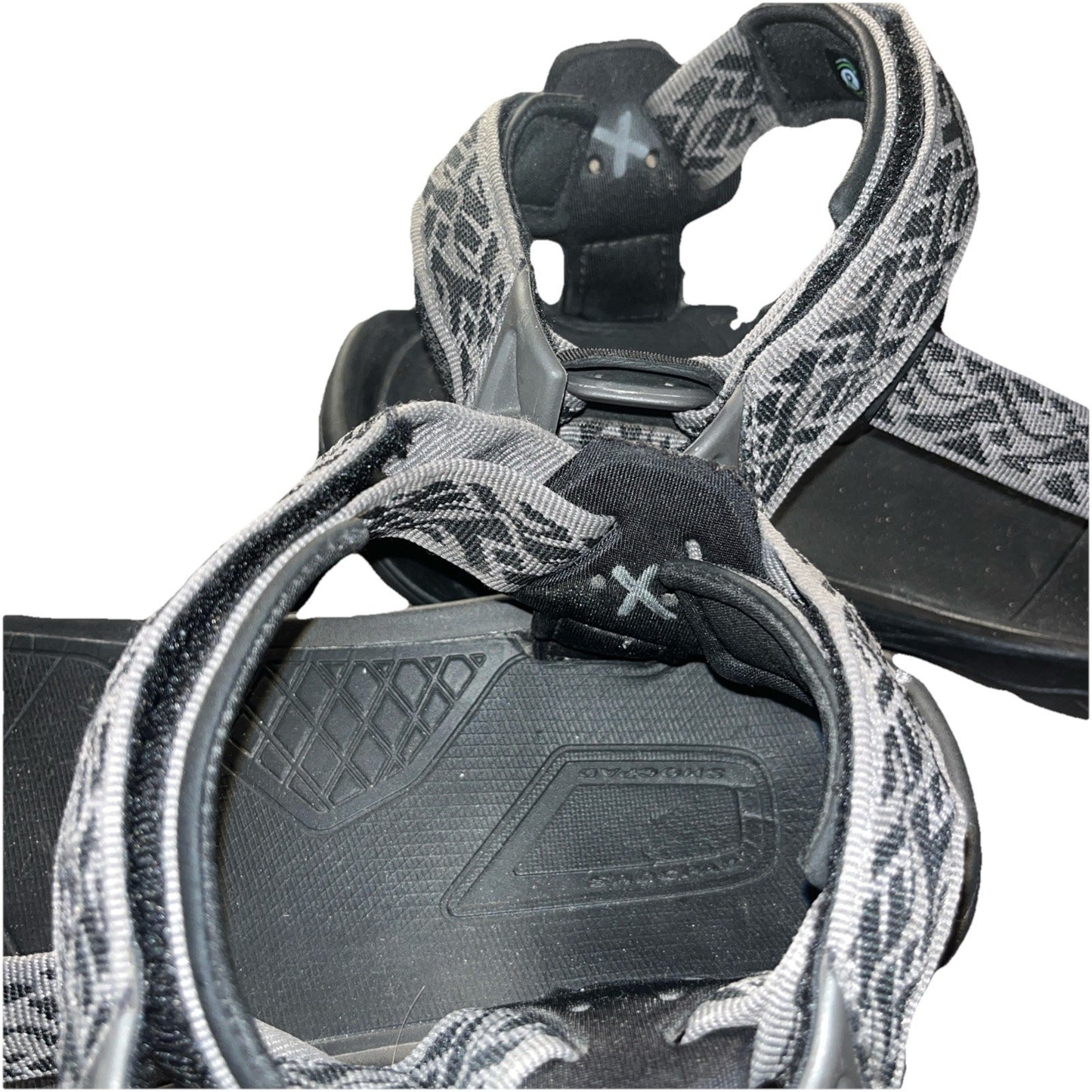EUC TEVA TERRA FI 5 UNIVERSAL MADANG BLack HIKING SPORT MEN'S SANDALS SIZE US 12