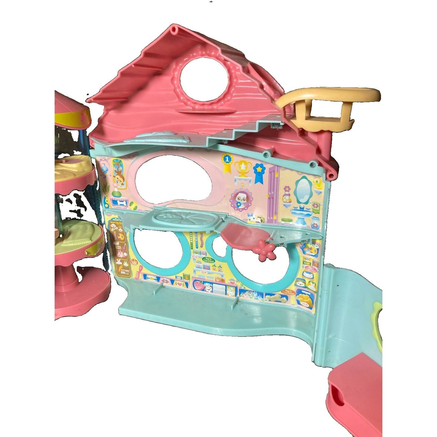 2005 Hasbro Biggest Littlest Pet Shop House Foldable Playset LPS