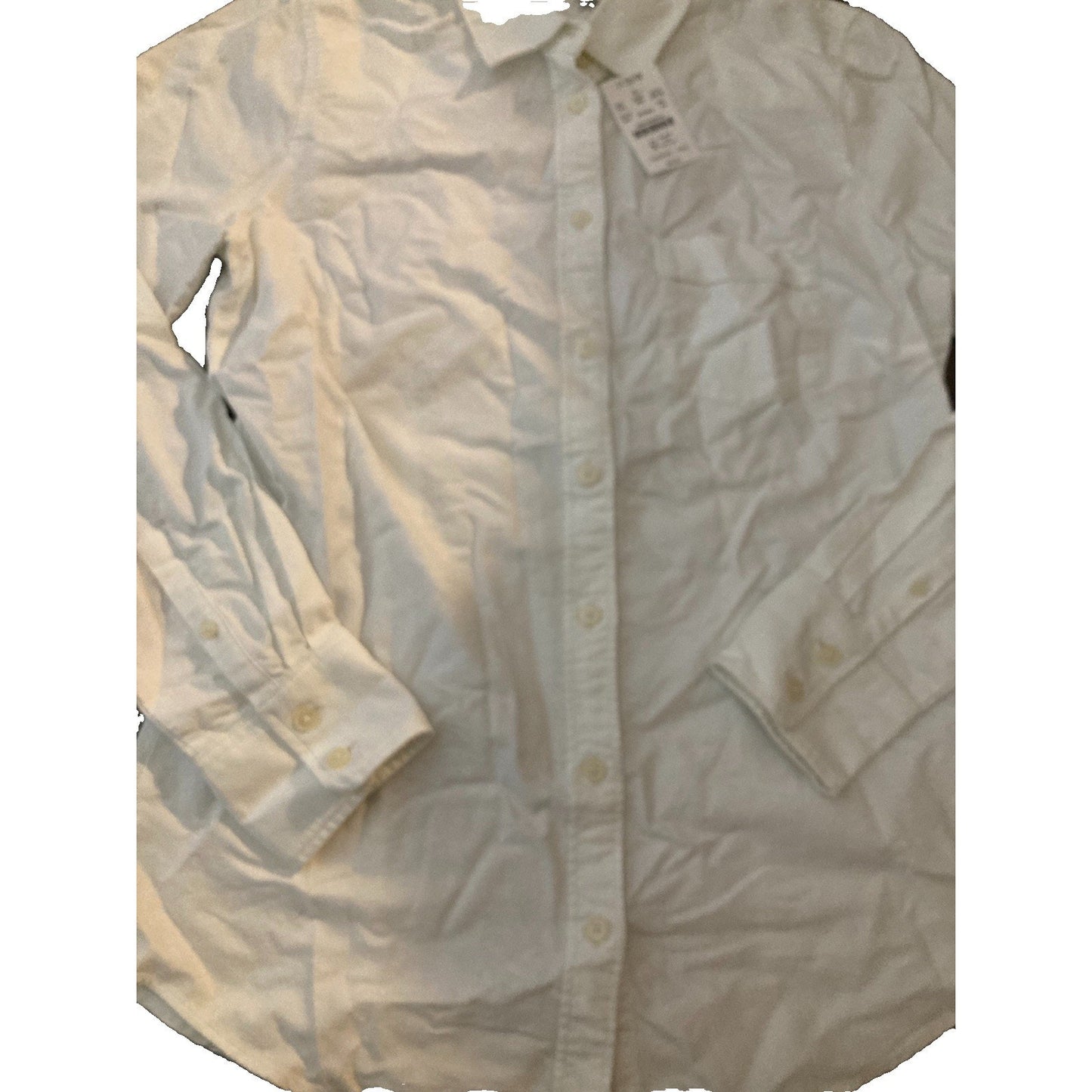 NWT J Crew Womens Shirt Size XS Button-Down White 100% Cotton Long Sleeve Solid