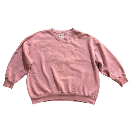Reebok Lavender Fleece Crew Neck Logo Sweatshirt XXL Long Sleeve Pullover
