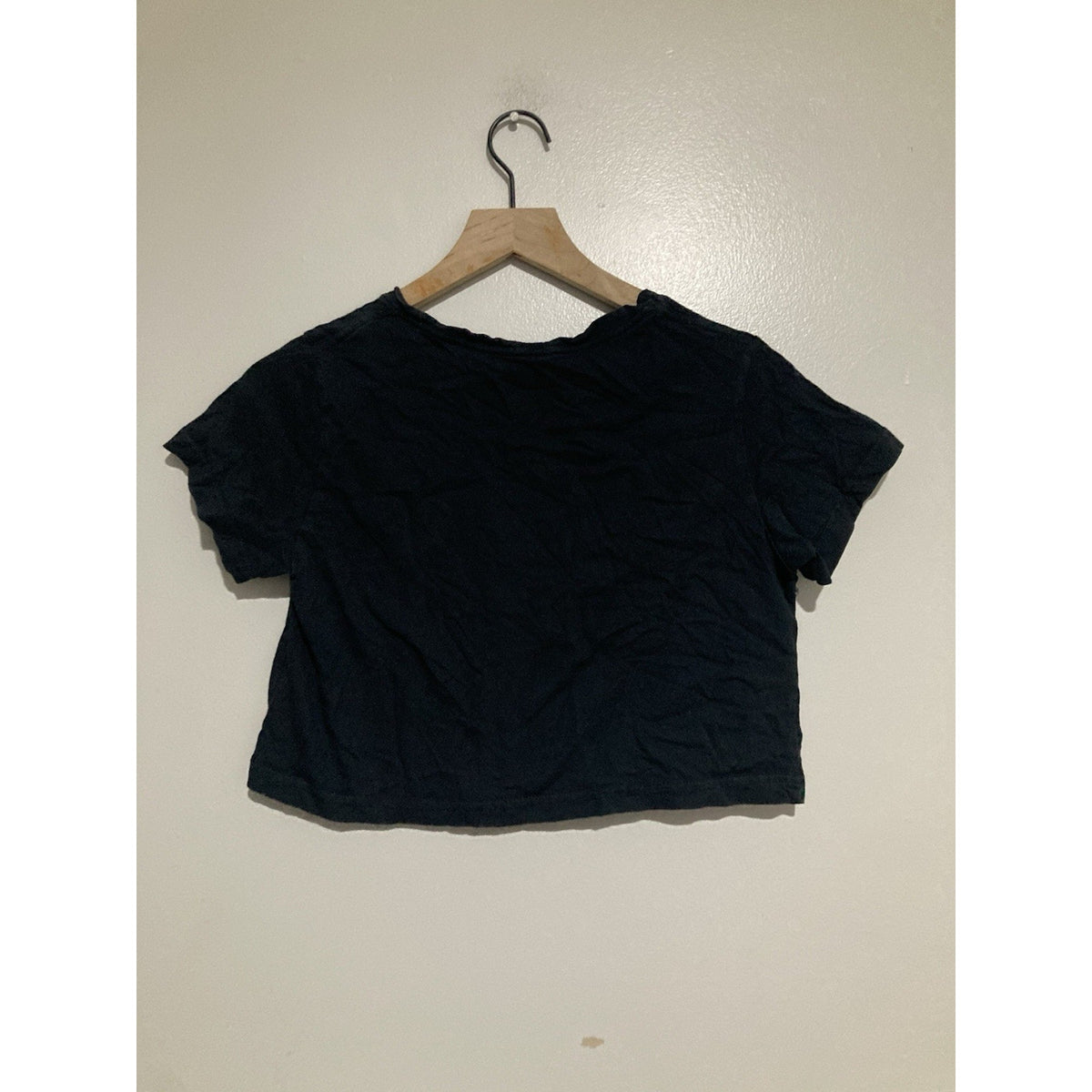 Frijoles Locos Surf Shop Costa Rica Crop Top Size XS Black Logo Graphic