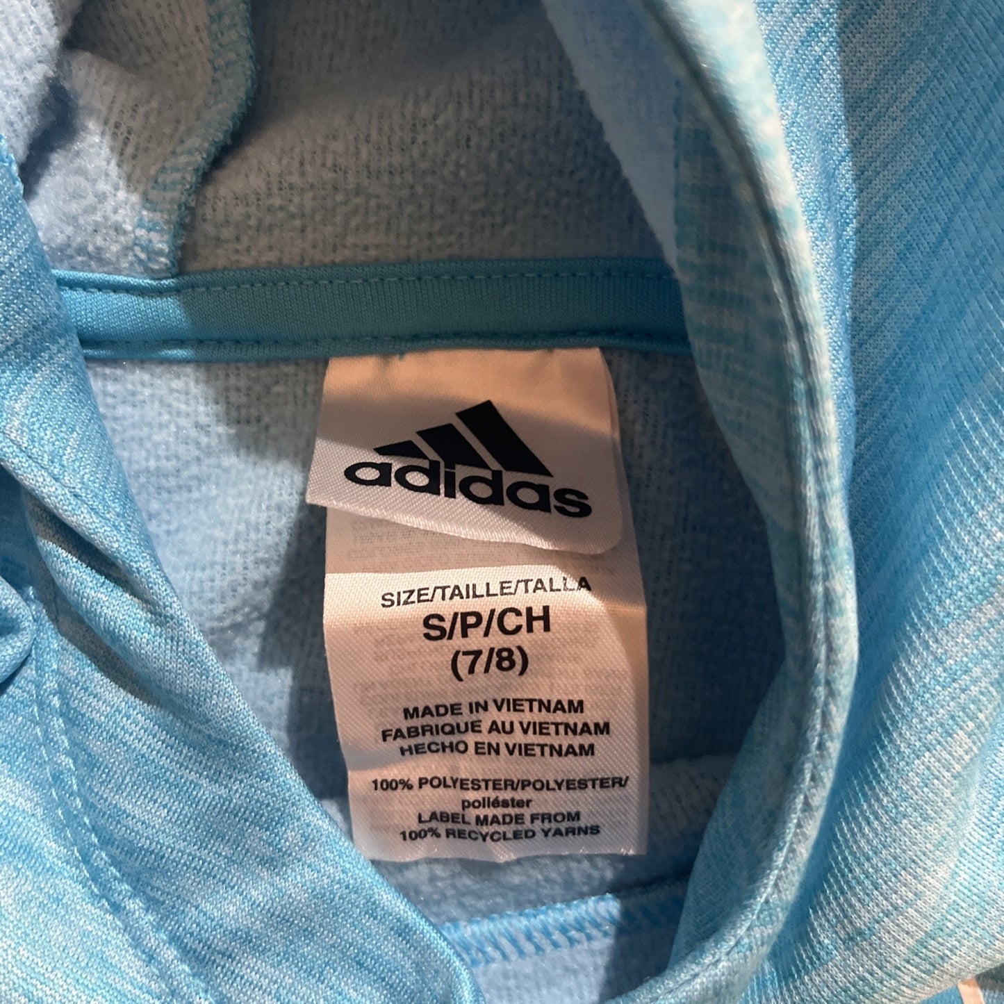 Toddlers Adidas Sports Original Blue Hoodie Kelly Boys Size Small 7/8