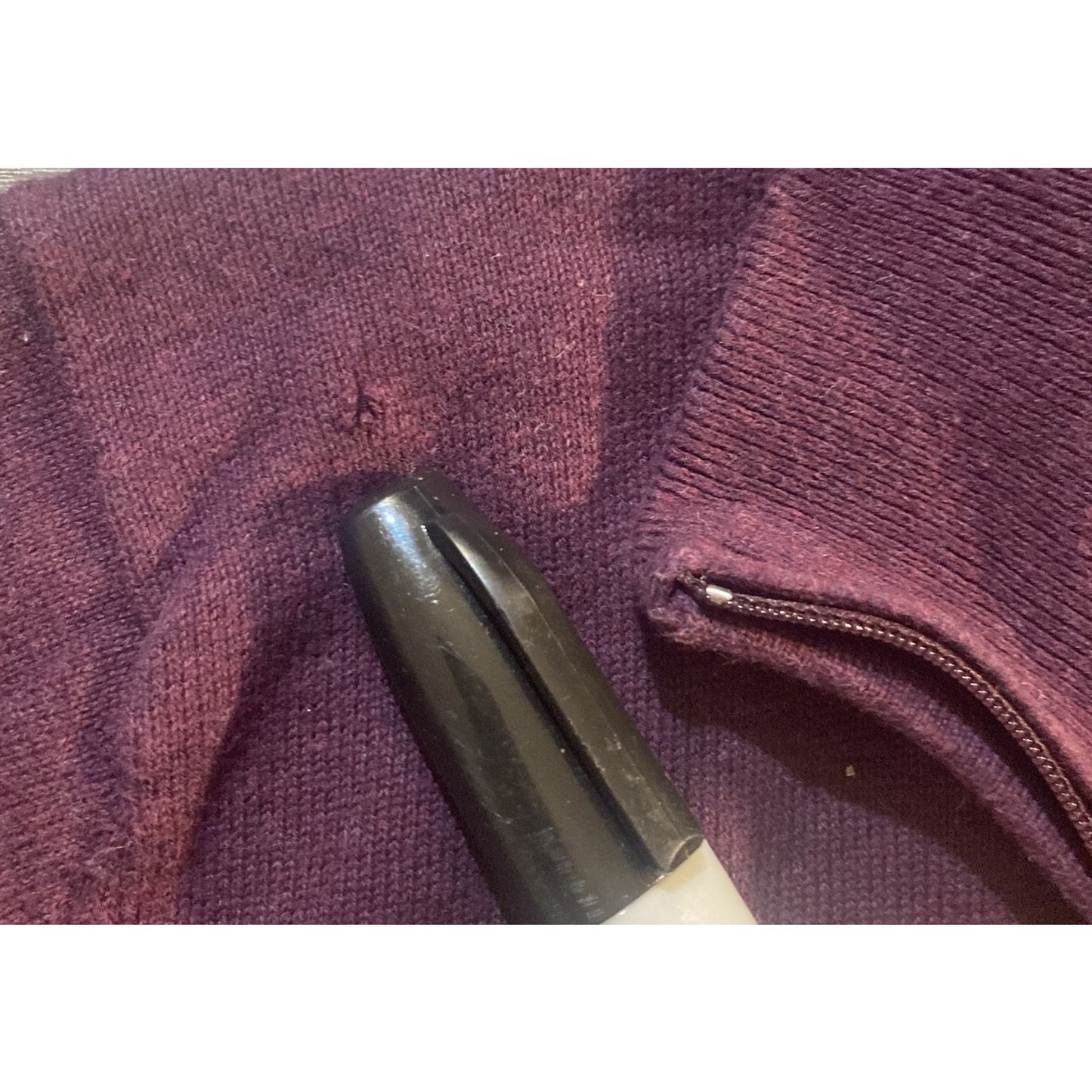 Jos A Bank Mens Pima Cotton Traveler 1/4 Zip Pullover Plum Purple Sweater XXL