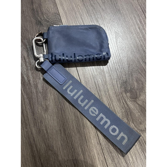 Lululemon Crossbody Womens Mini Navy Nylon Detachable Strap Logo Pouch Zip