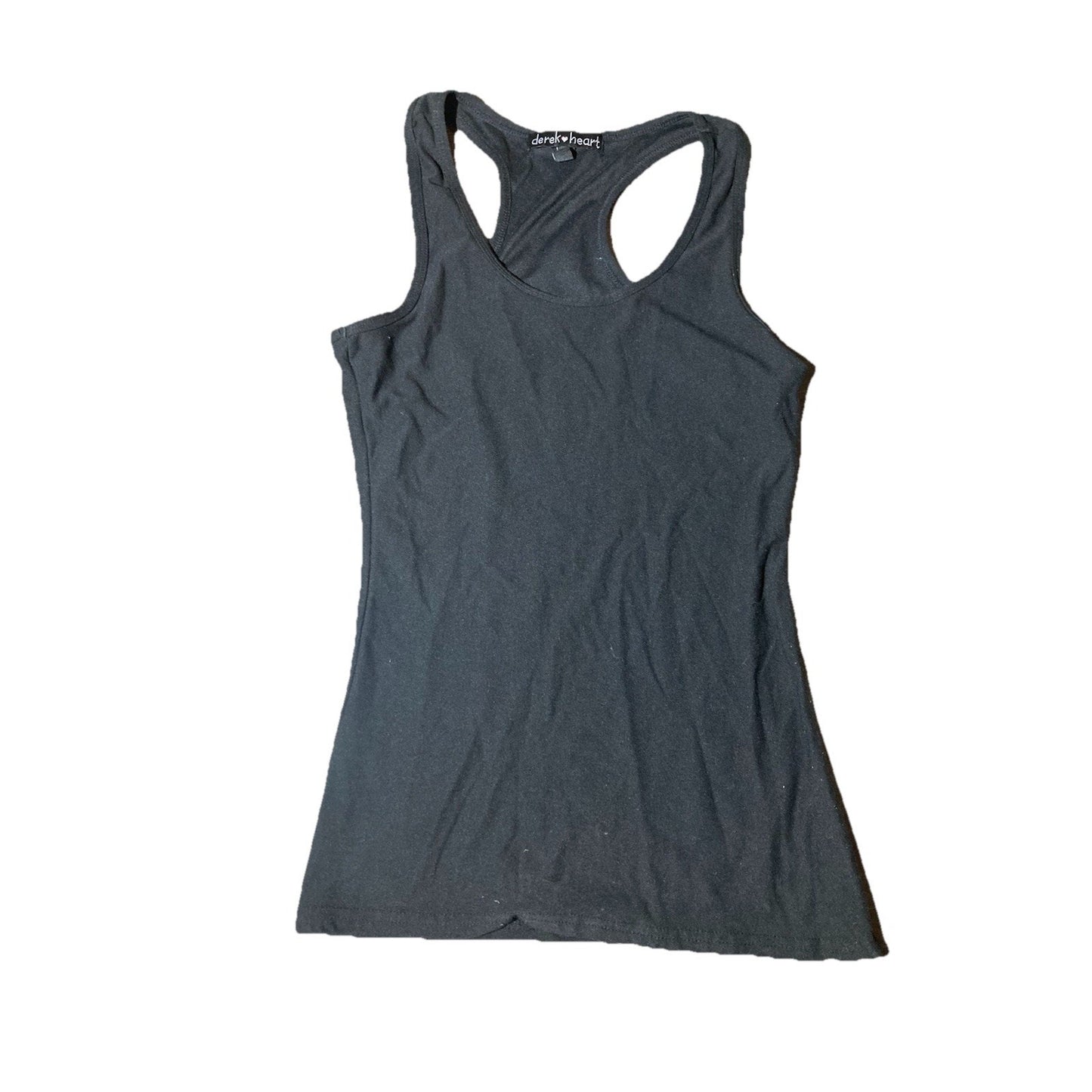 Junior Womens Racerback Tank Top by Derek Heart Slim Fit Green