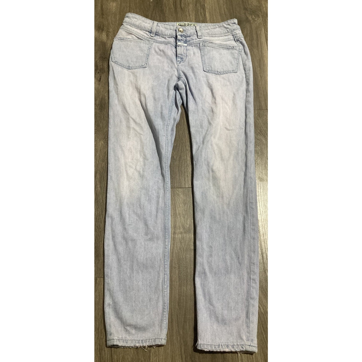 Closed Denim Made in Italy Women's Light Wash Blue Stretch Skinny Jeans Size 28