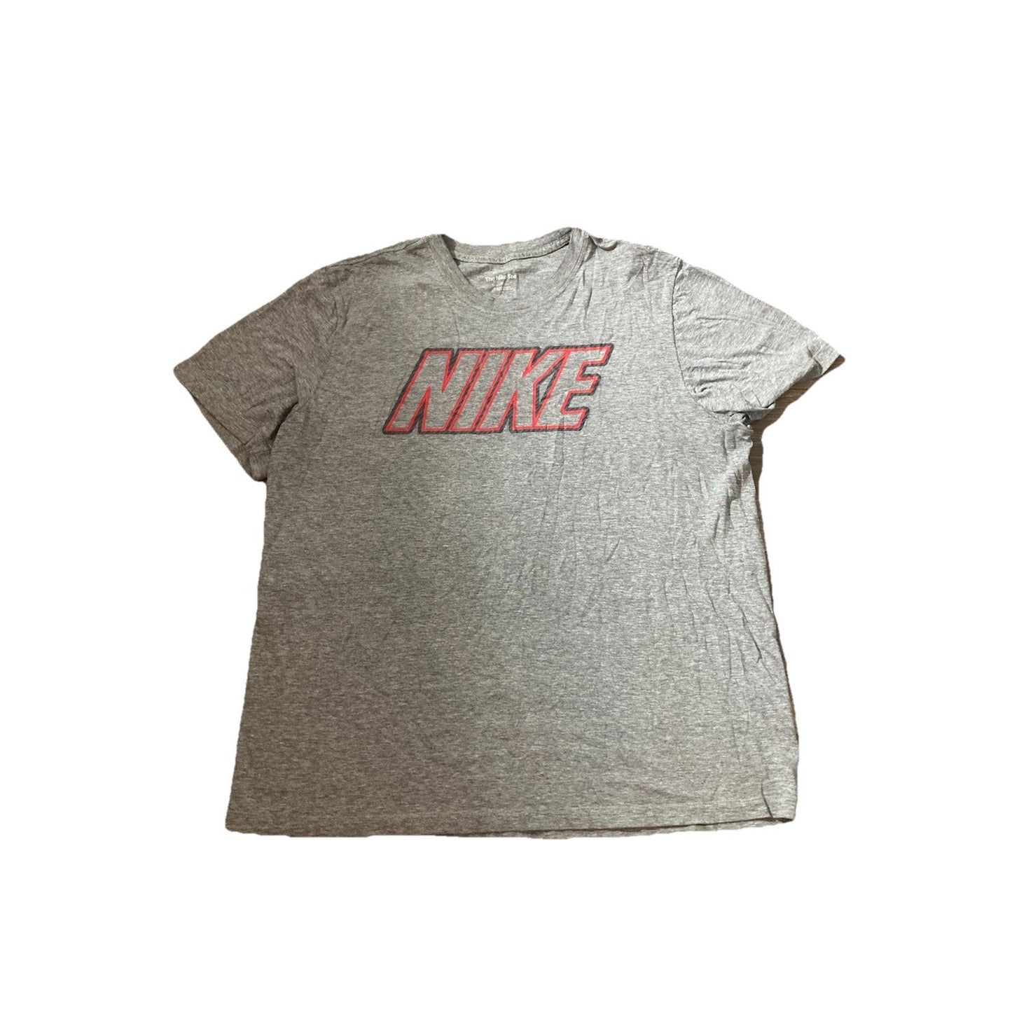 Nike Tee Graphic T-SHIRT Mens Size XL Gray Short Sleeve Crew Neck Athleisure