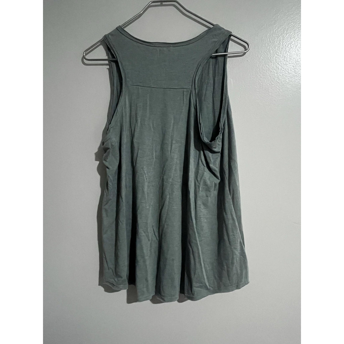 Maurices Tank Womens L Green Tunic V-Neck Jersey Lightweight Stretch Casual