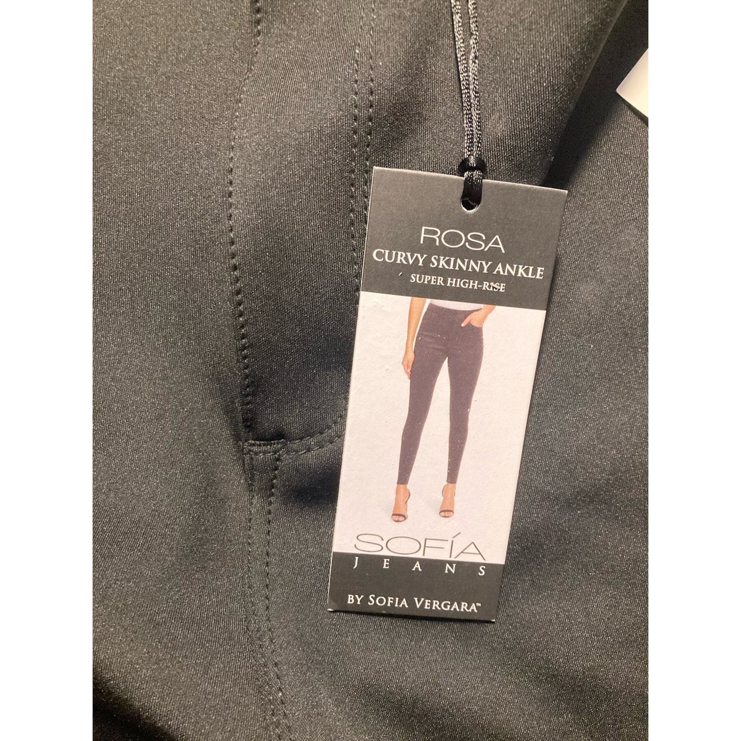 NWT SZ 16 Sofia Vergara Rosa Curvy Skinny Ankle Super High Rise Jeans