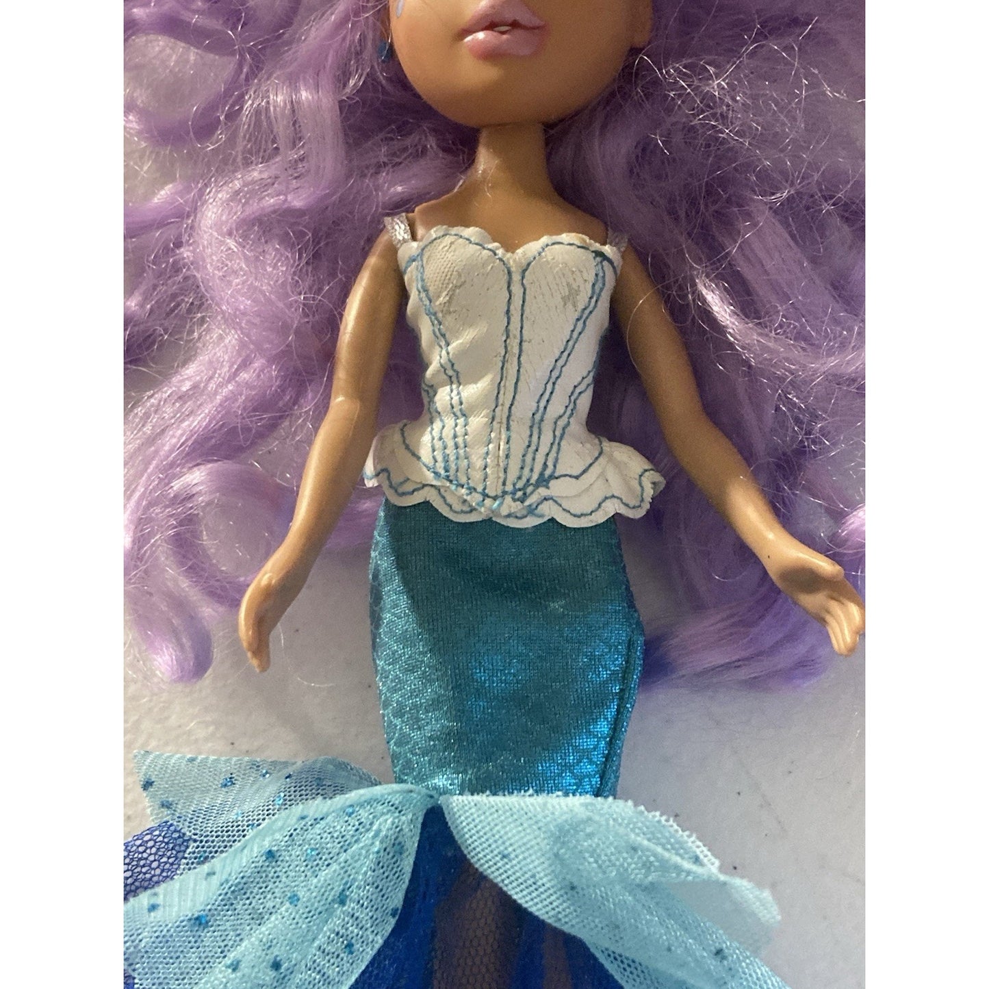 2001 Vintage MGA Bratz Masquerade Geneva Mermaid Princess Doll Outfit With Shoes