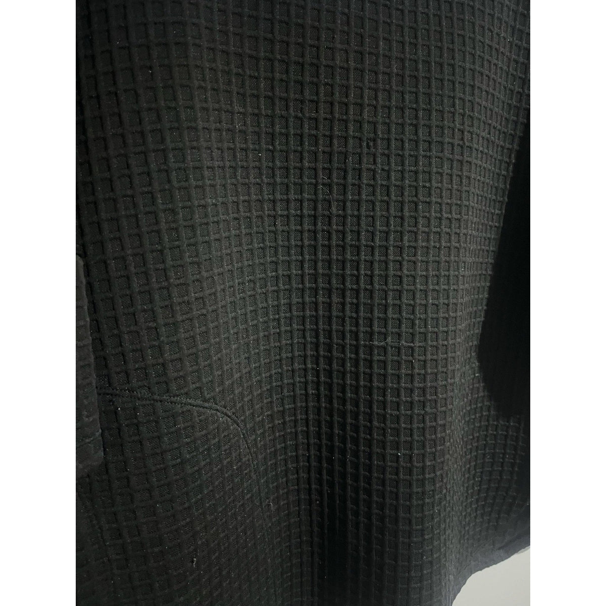 Max Studio London T-Shirt Womens XS Black Geometric Pocket Stretch Casual