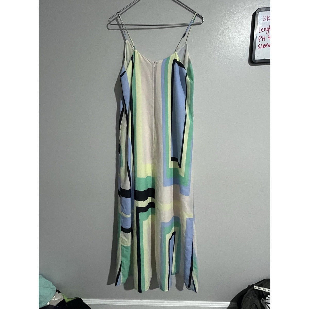 Charlie Jade Dress Womens S Multicolor Strappy Maxi Slip Dress Lined Chiffon