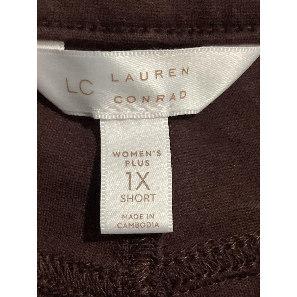 LC Lauren Conrad Pants Womens 1X Purple Jegging Skinny Stretch Knit Casual