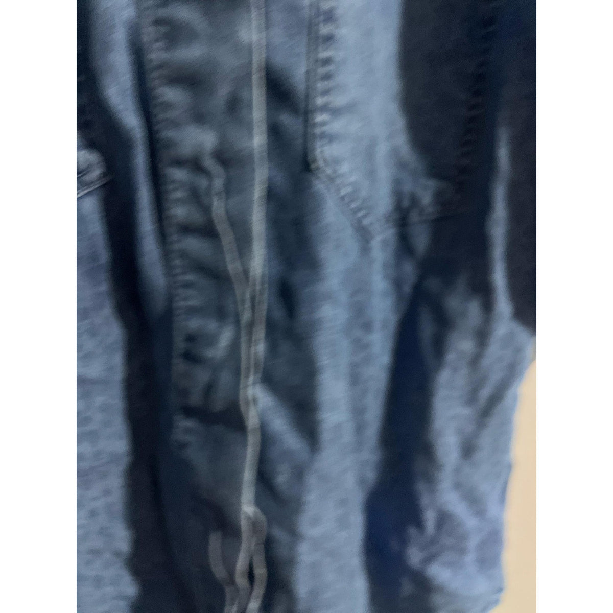 Cloth & Stone Button-Up Womens S Blue Tunic Lyocell Denim Animal Print Casual