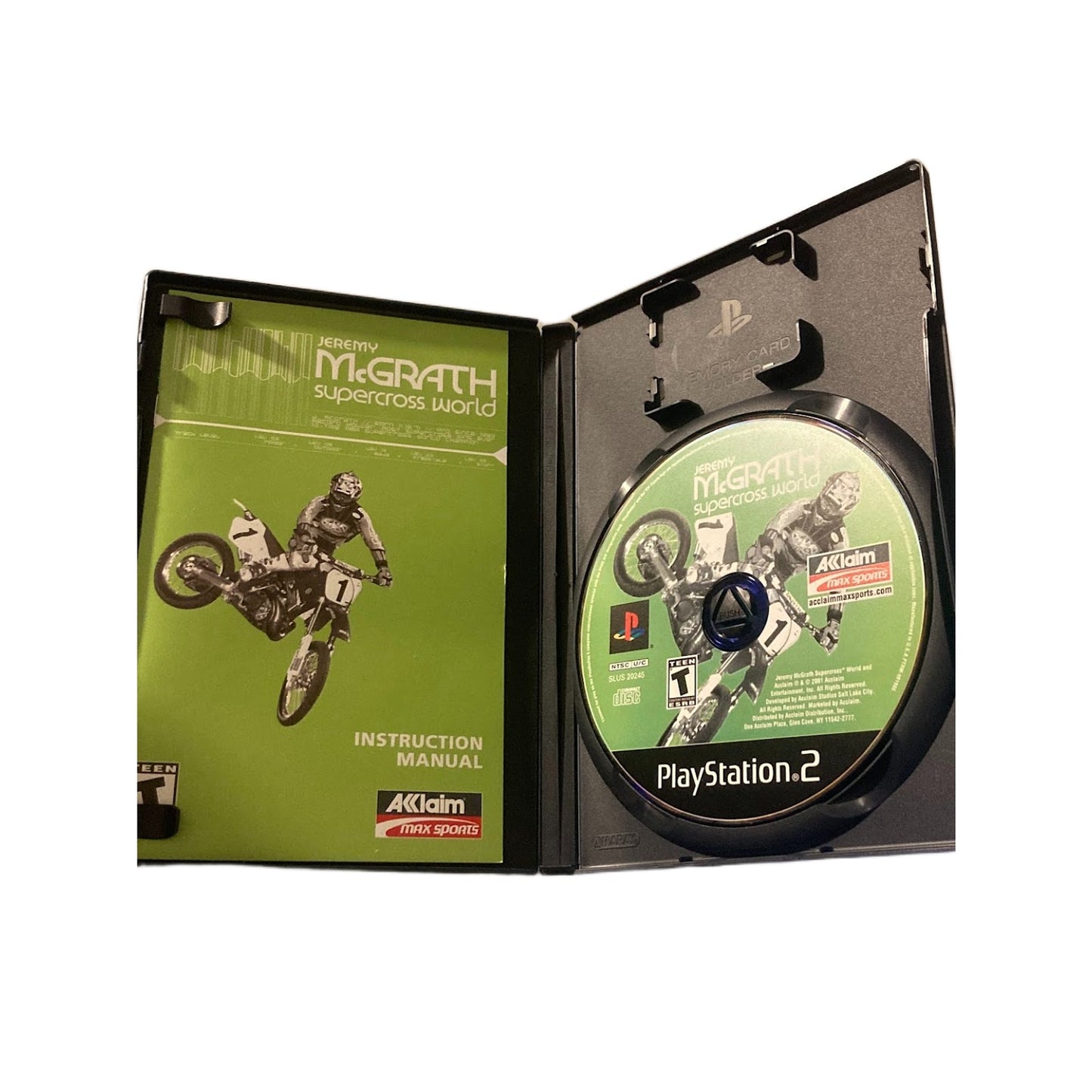 Jeremy McGrath Supercross World - Sony Playstation 2 PS2 CIB COMPLETE CLEAN