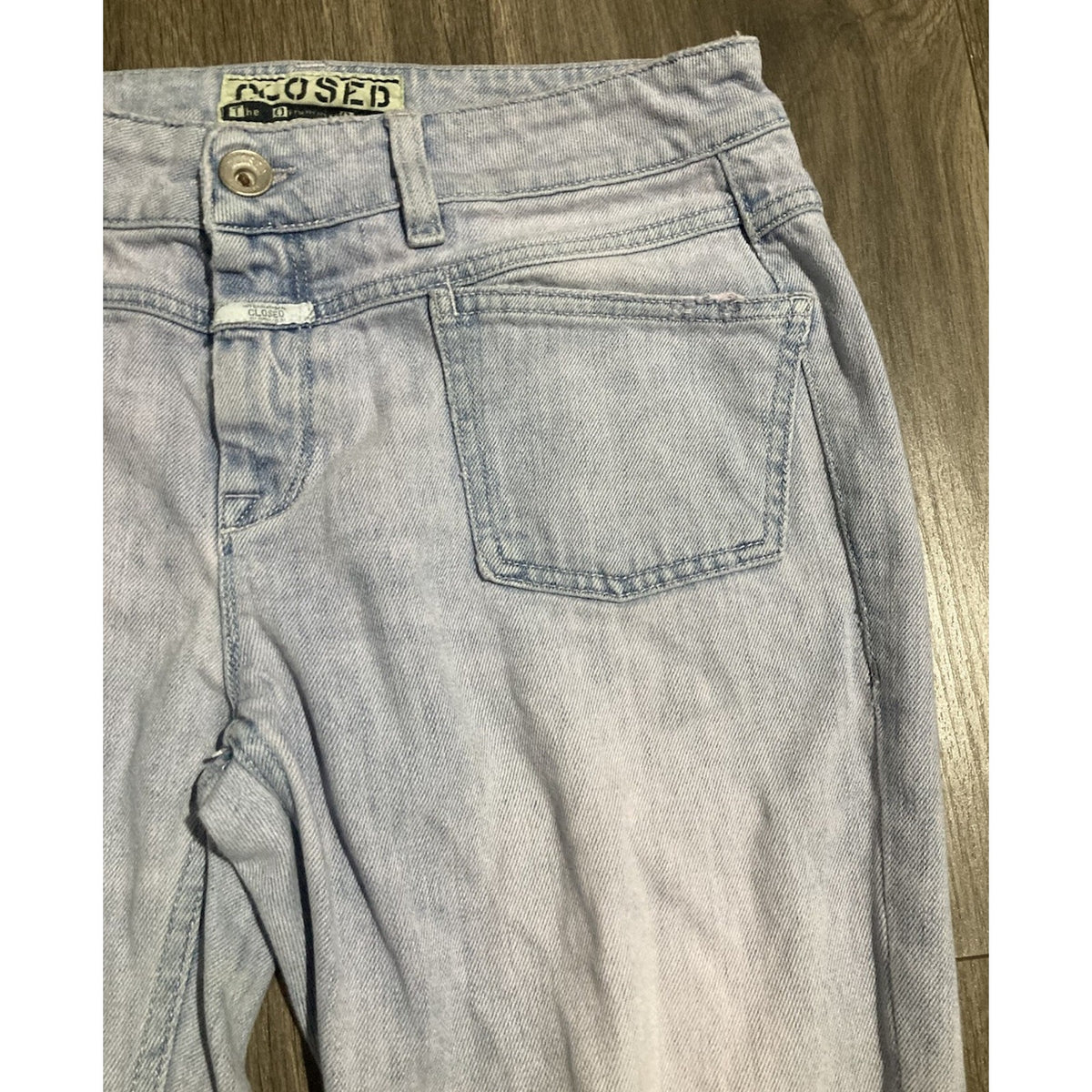 Closed Denim Made in Italy Women's Light Wash Blue Stretch Skinny Jeans Size 28